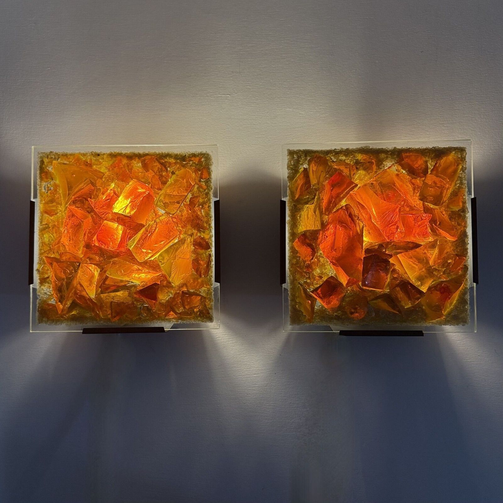 Mid Century Design Pair Of Cosack Leuchten Glass Wall Lamp , 1970’s photo furniture