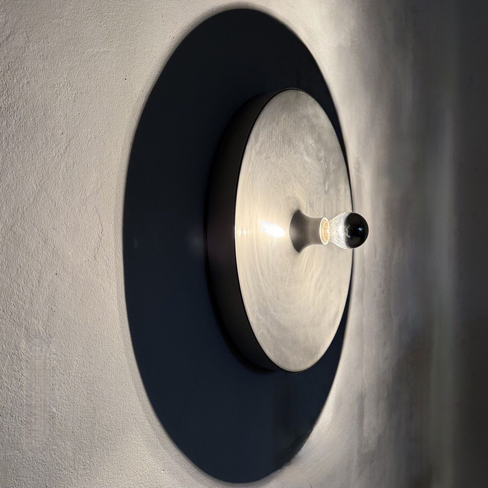 photo for sale Mid Century Design Large Disc Lamp , 1970s Attributed To Charlotte Perriand For Les Arcs