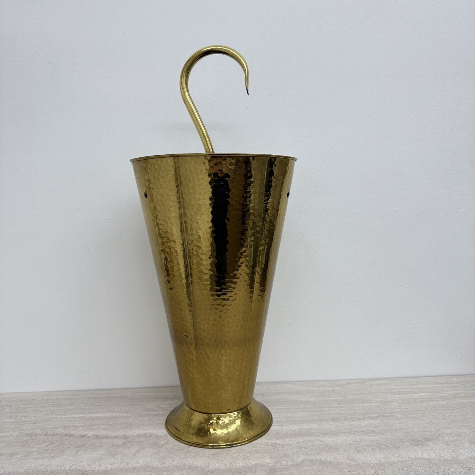 Woonaccessoires Mid Century Design Messing Paraplubak, Jaren 1970 photo