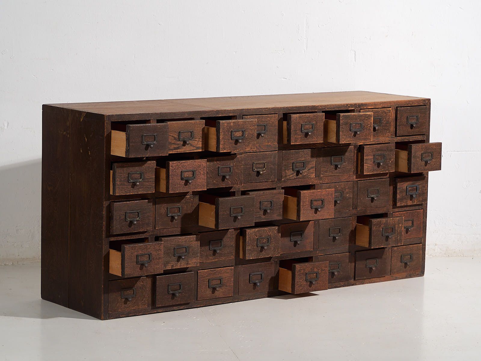 Antique Japanese Kusuri Tansu Pharmacy Sideboard – Taishō / Showa Period (C.1920 1945) #95