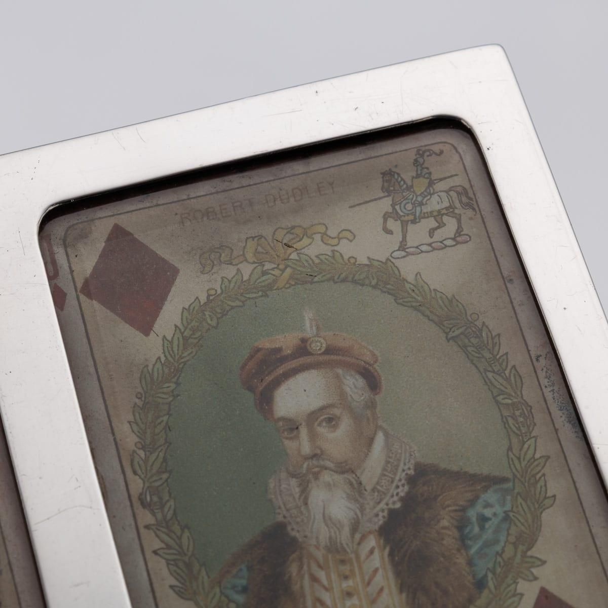 photo for sale Edwardian Solid Silver Playing Cards Box By Levi & Salaman, 1902