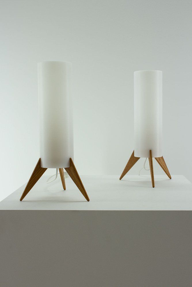 Raketen Table Lamps From Luxus, Sweden, 1960s, Set Of 2 photo for sale