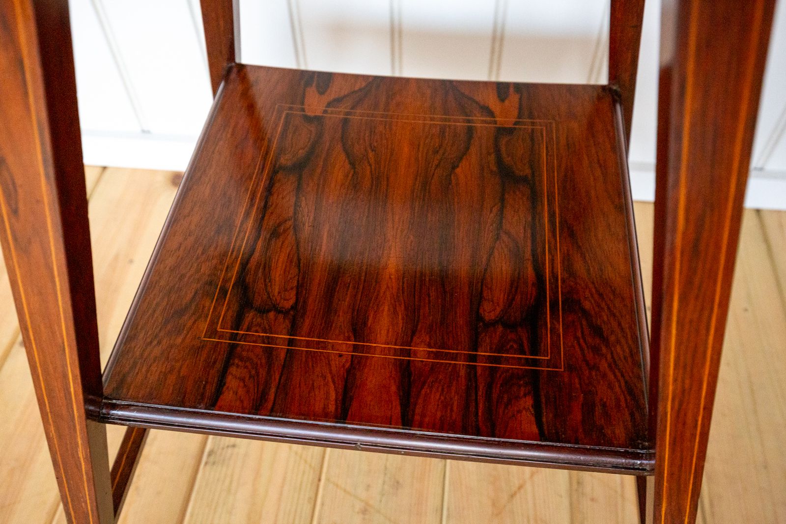 photo vintage Antique Rosewood Side Table Edwardia.N Decorative Inlaid Lamp Tabl.E Fine Country House Early 20th C 1900s