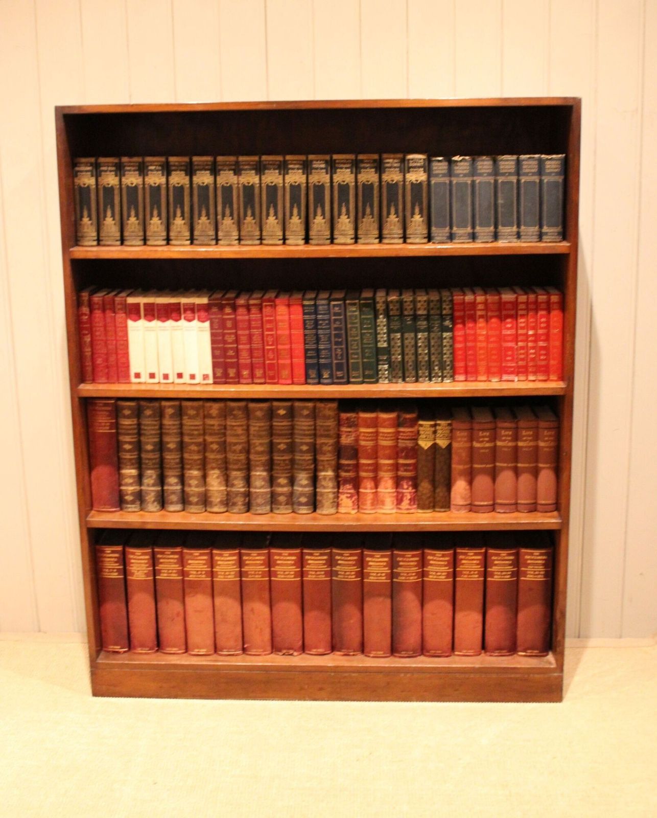 Large Deal Wood Open Bookcase photo for sale