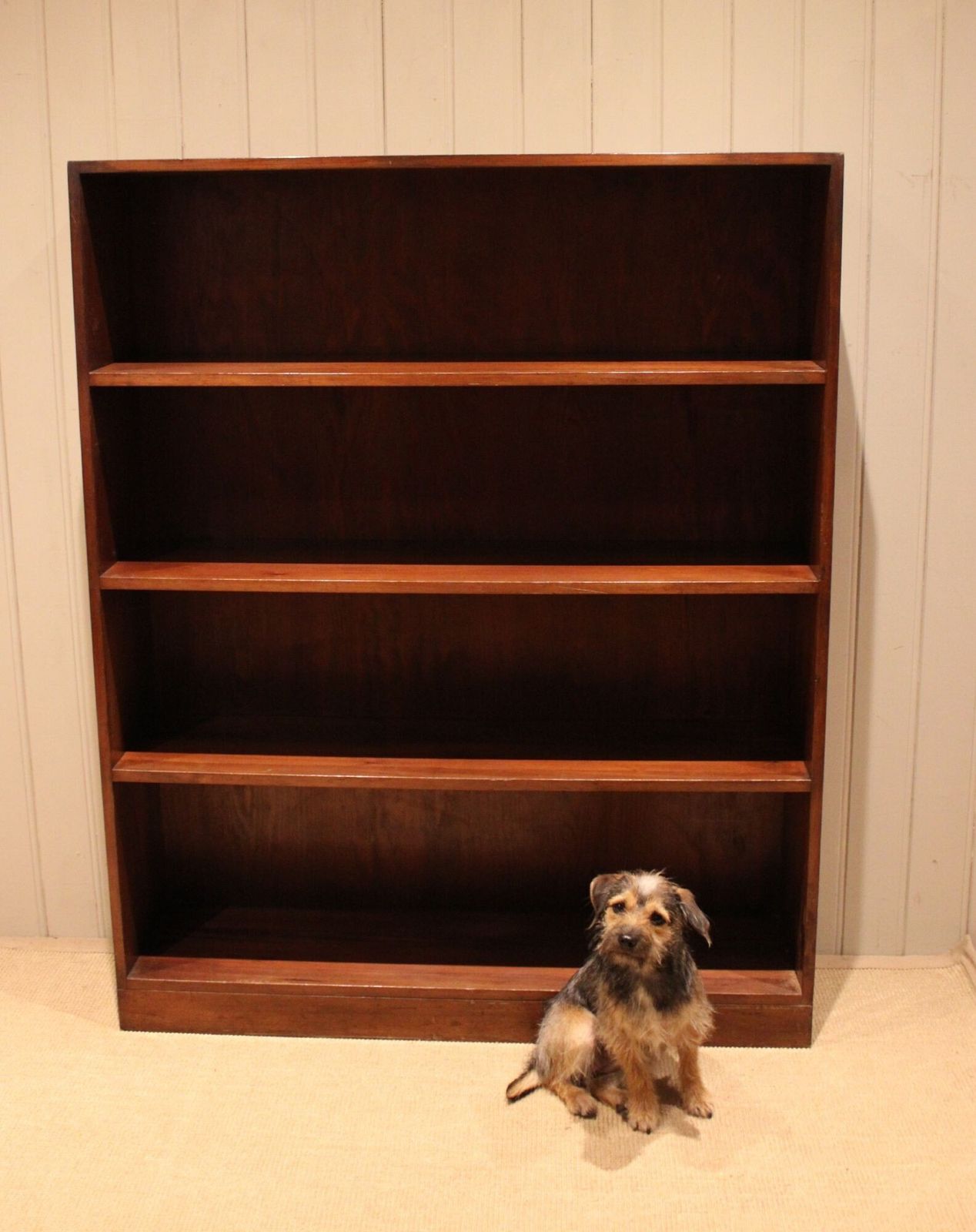 425.0 Large Deal Wood Open Bookcase photo