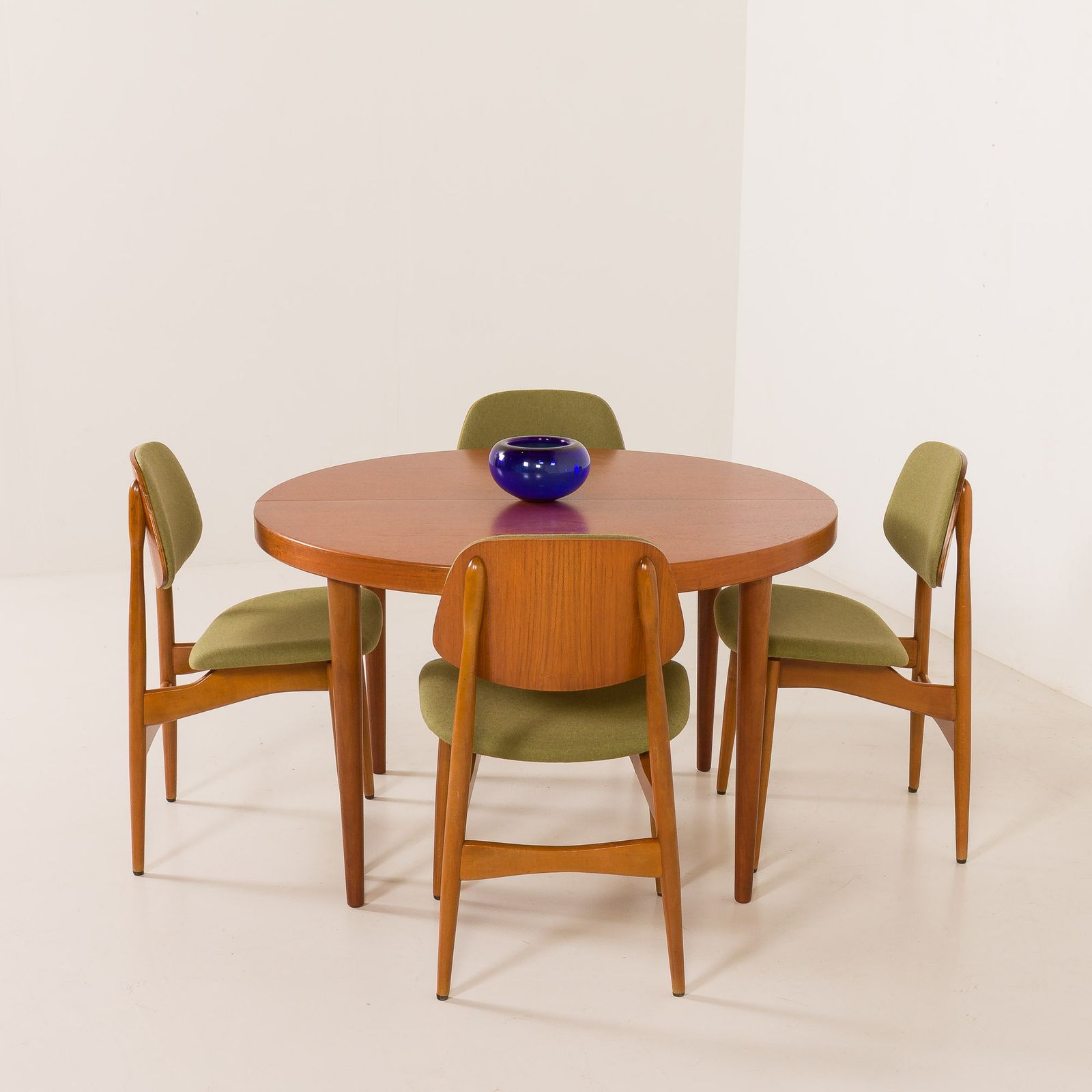Arne Hovmand Olsen Style Scandinavian Mid Century Chairs, Set Of 4, 1970s photo for sale