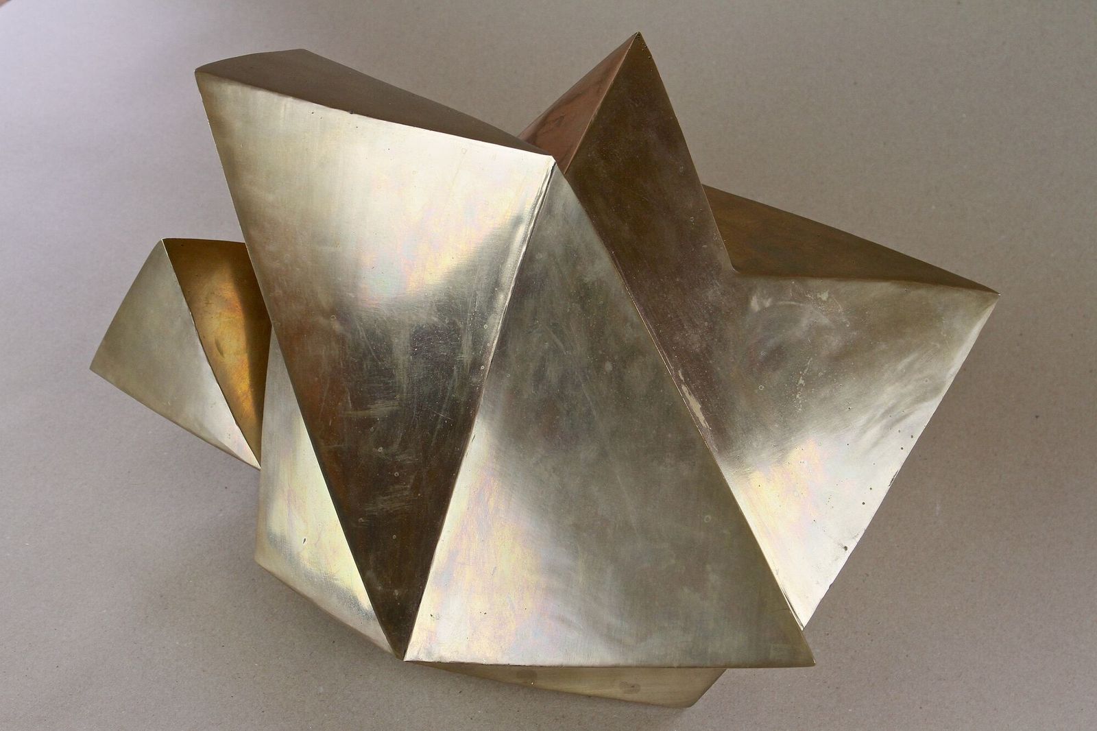 photo vintage Contemporary Modern Bronze Crystal Sculpture By M. Treml, Austria 2019