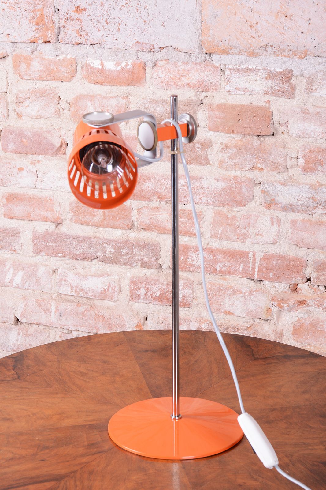 Restored Mid Century Table Lamp, By P. Grus   Kamenický šenov, Czech, 1960s photo vinterior