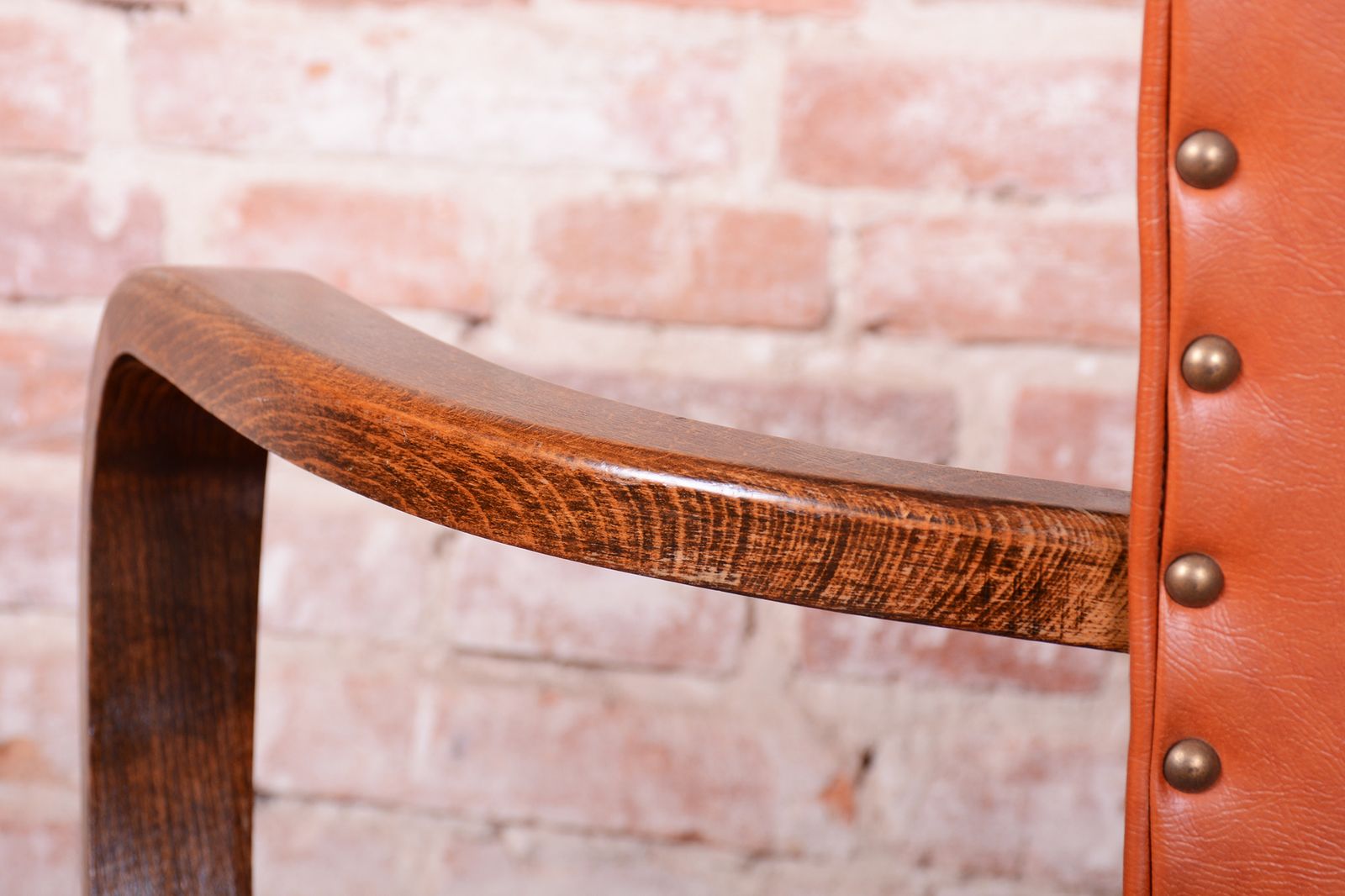 photo vinterior Restored Art Deco Armchair, By Jules Leleu, Beech, Revived Polish, France, 1930s