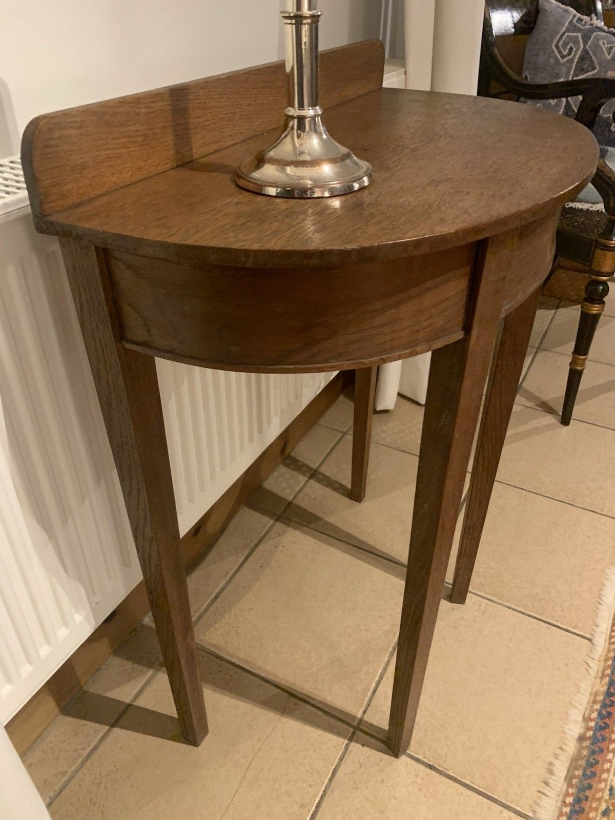 A  Petite 19th Century Demi Lune Side Or Hall Table. photo vinterior