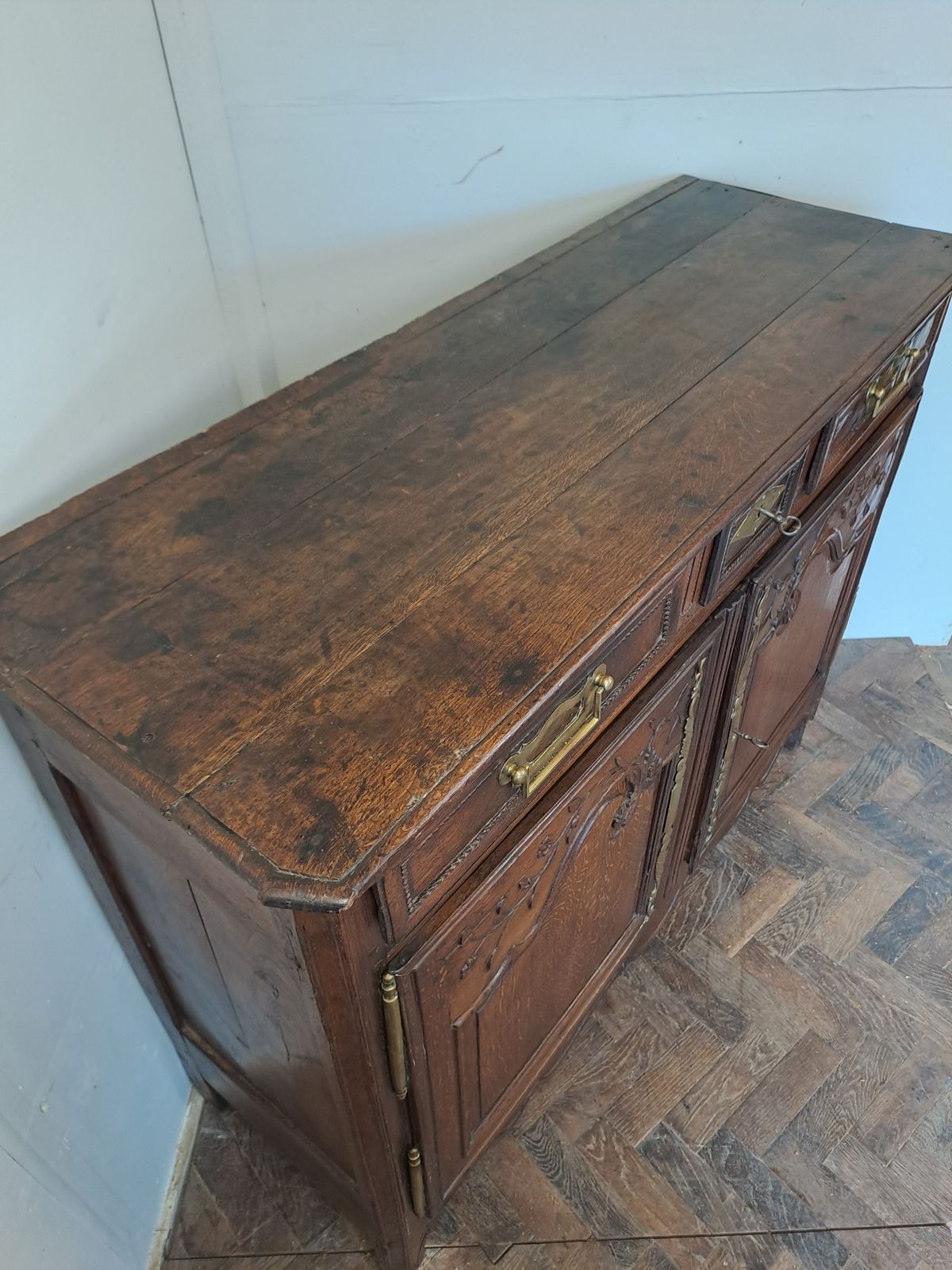 French Oak Dresser Base, 1800s photo vinterior