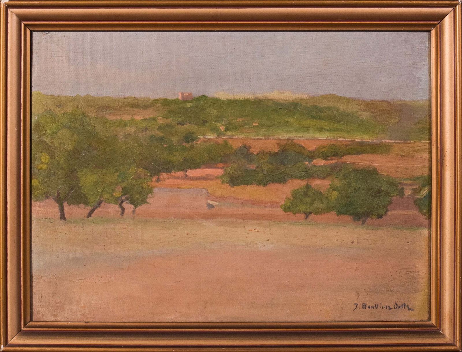 Jose Benlliure Y Ortiz – Impressionistisch Mediterraan Landschap photo furniture