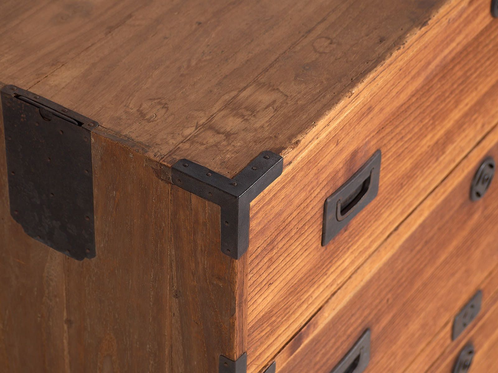 Antique Japanese Tansu Merchant’s Chest Of Drawers – Taishō / Showa Period (C.1912 1945) #36 photo furniture