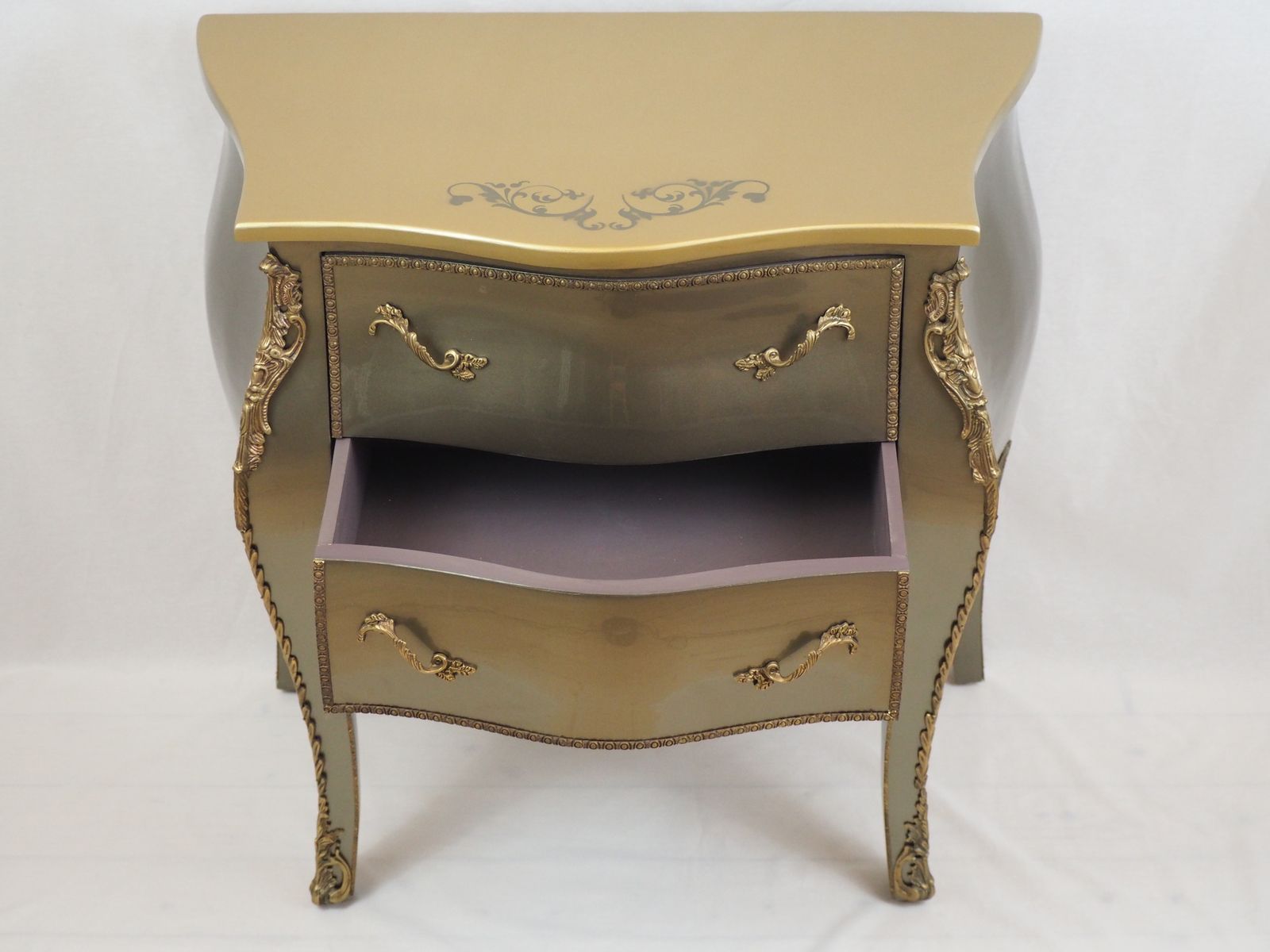 Bombe Louis XV Style Chest Of Drawers photo vinterior