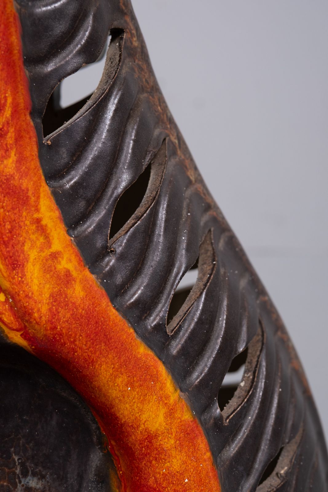 Large Fat Lava Ceramic Floor Lamp By Walter Gerhards For West Germany 1970s photo Lighting