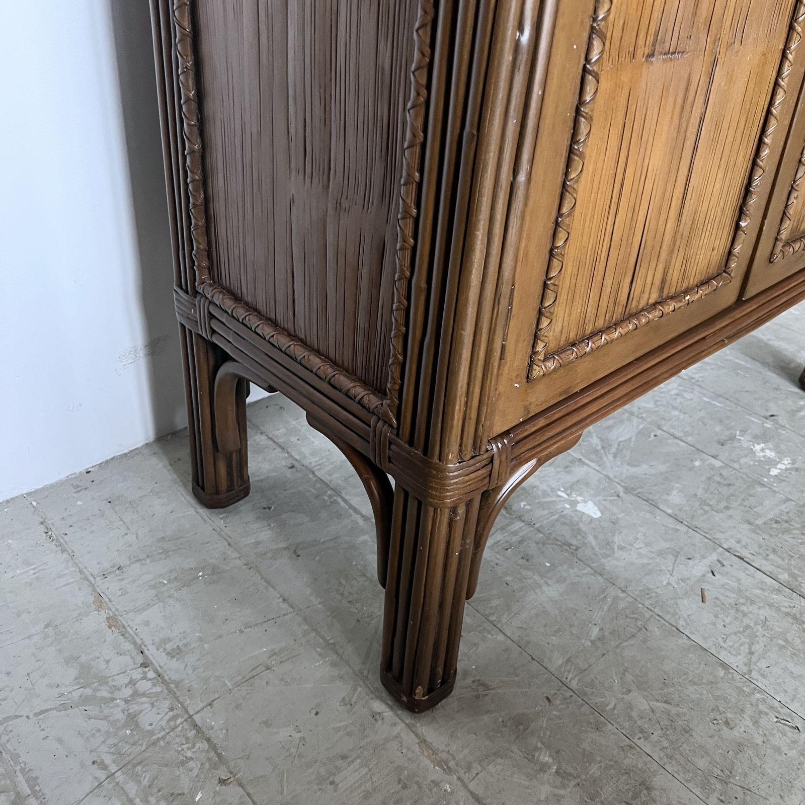 Antique Bamboo And Rattan Cabinet photo buy