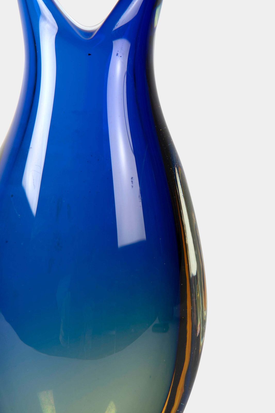 Flavio Poli Glass Vase, Sommerso, 60s photo 312.0