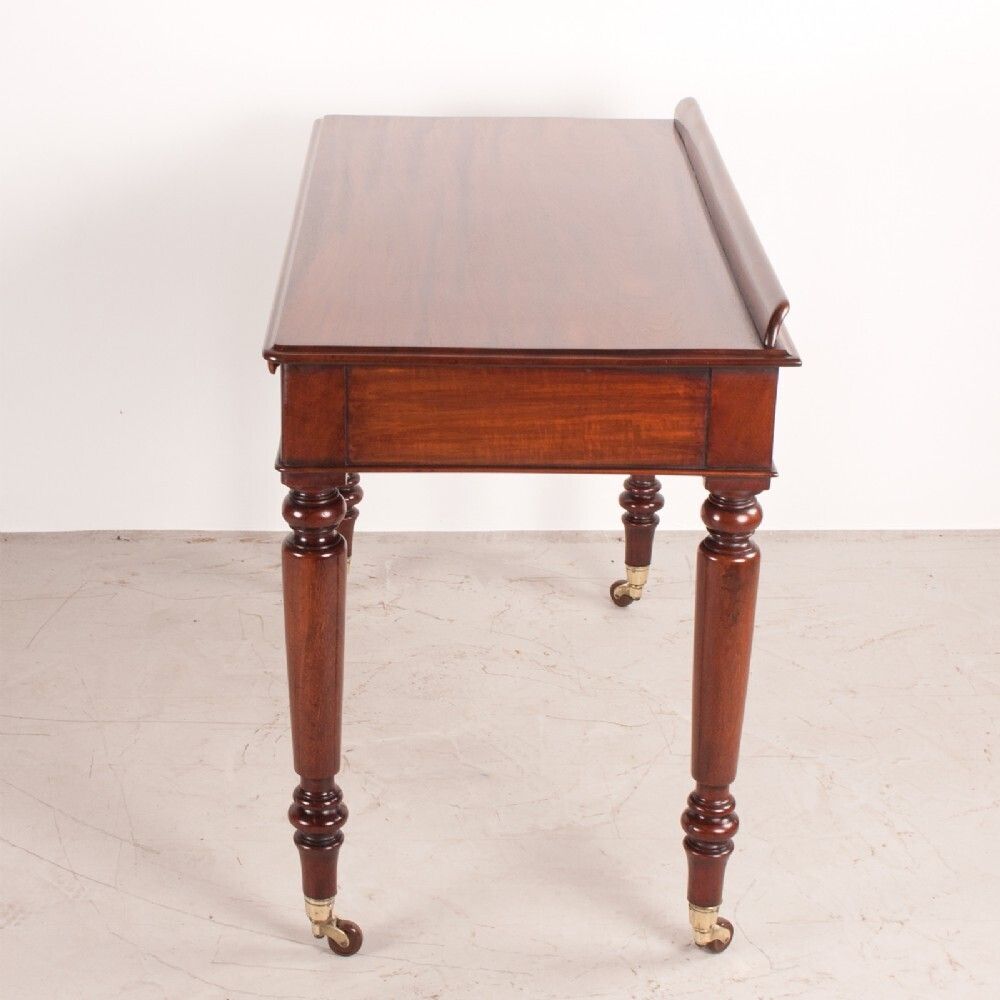 Fine Quality 19thc Mahogany Two Drawer Side Table By W Williamson & Sons Of Guildford photo Furniture