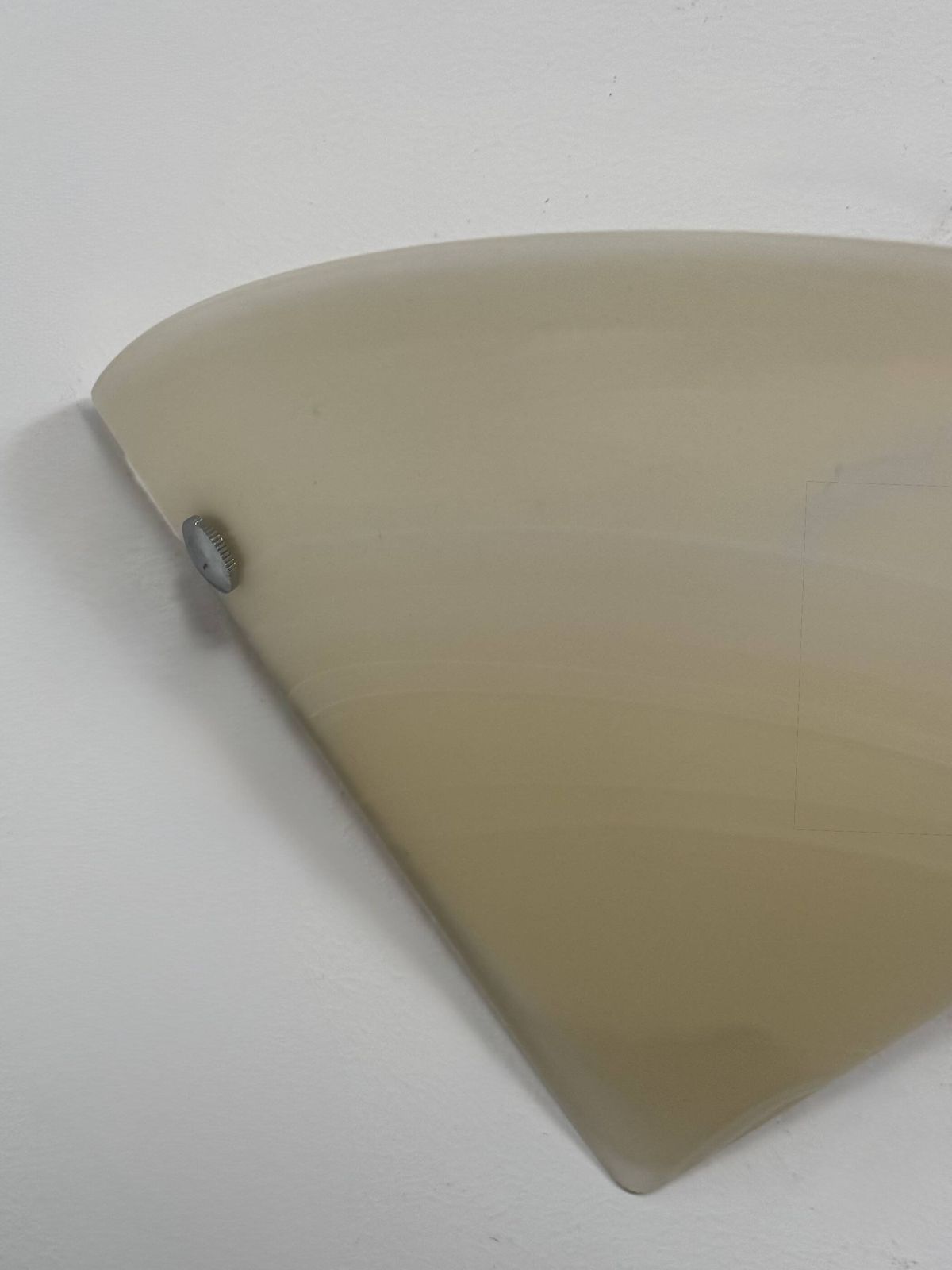 Vintage Wall Light, Chrome And Frosted Glass, France, 1980. photo 174.0
