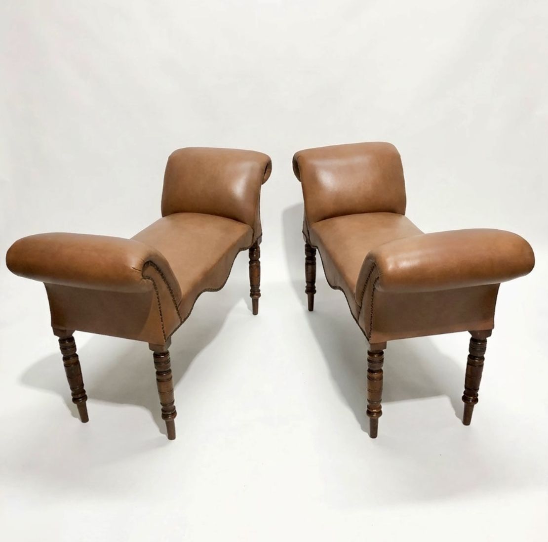 Handsome Pair Of Edwardian Window Seats photo for sale