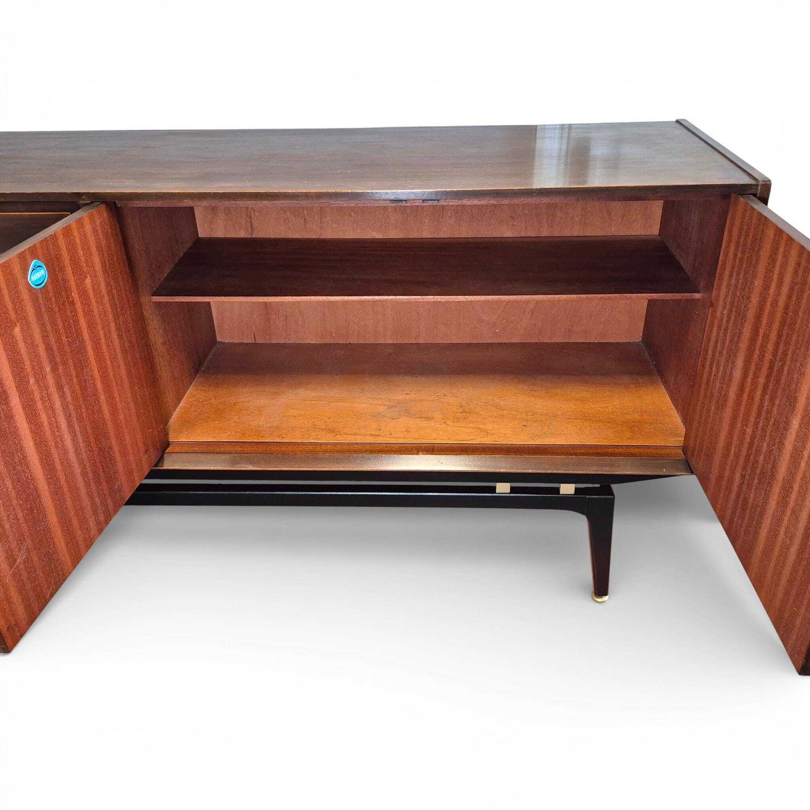 photo vintage Mid Century Nathan Sideboard | Vintage Teak & Mahogany Cabinet | Retro Storage Furniture | Upcycle Project