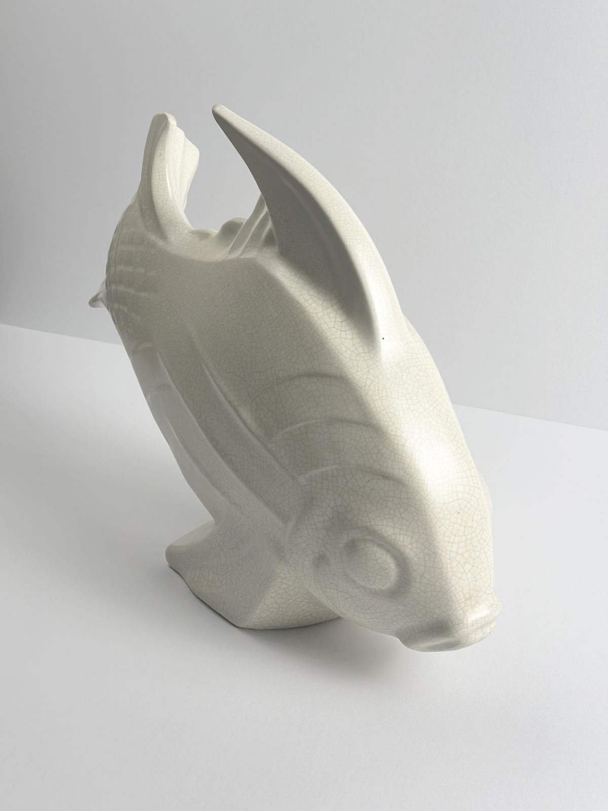 Art Deco Ceramic Koi Fish By Lejan, France, 1930s photo 795.0