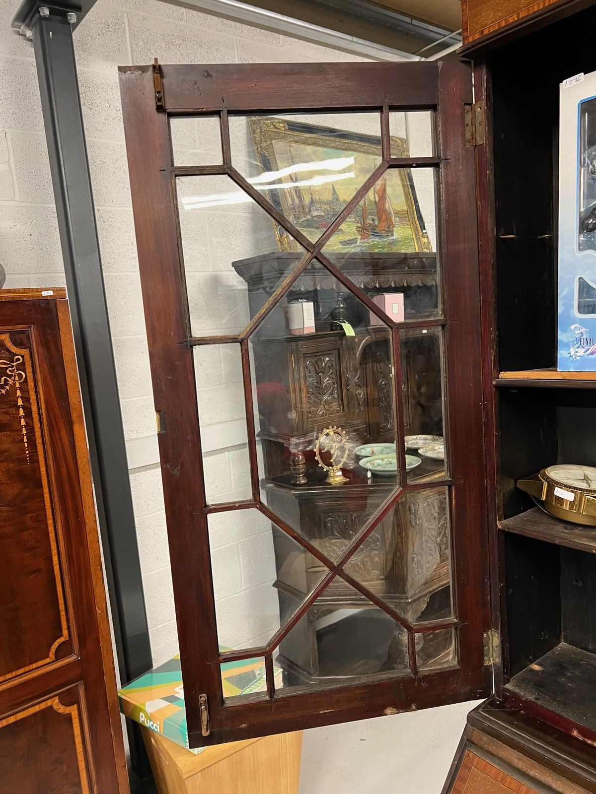 photo furniture Antique Mahogany Bureau Bookcase