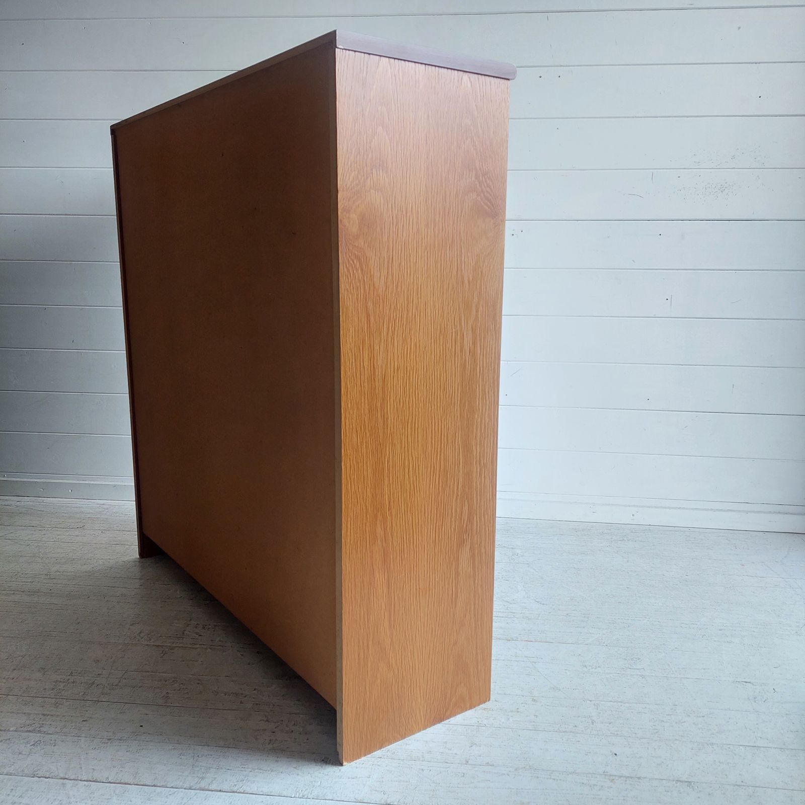 photo for sale Mid Century Teak Bookcase Danish Gplan Style  70s Open Adjustable Shelving Unit