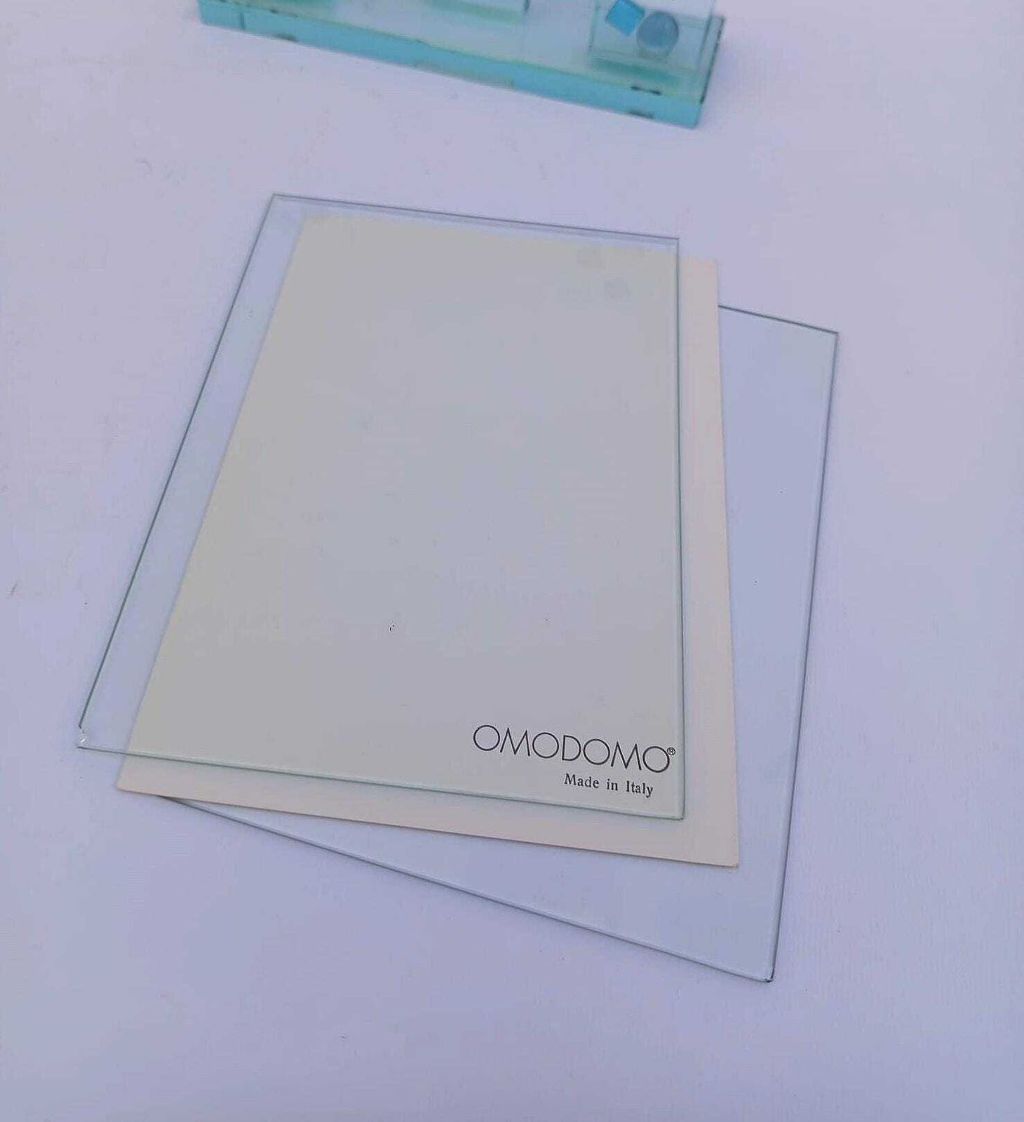 Ovodomo Thick Crystal Glass Photo Frame, Made In Italy Design photo vintage