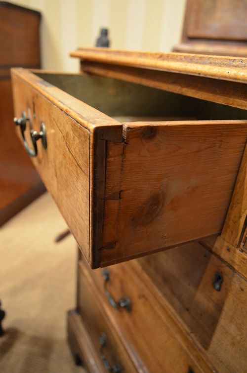 photo buy A George II Fruitwood / Walnut Small Chest Of Drawers.