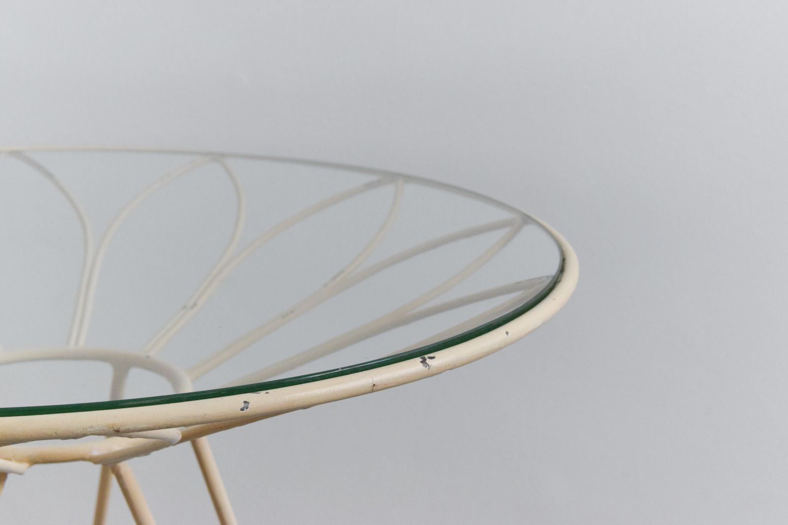 Vintage 1950s French Daisy Design Side / Coffee Table photo furniture