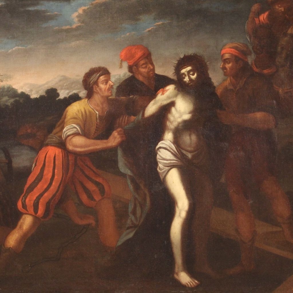 Italian Painting Passion Of Christ From The 17th Century photo vinterior
