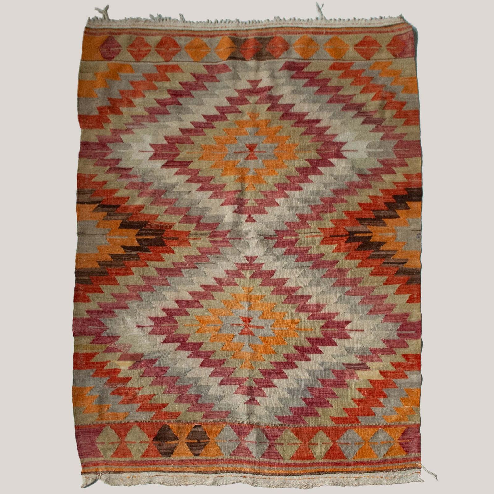 Geometrisch Anatolisch Kilimtextiel