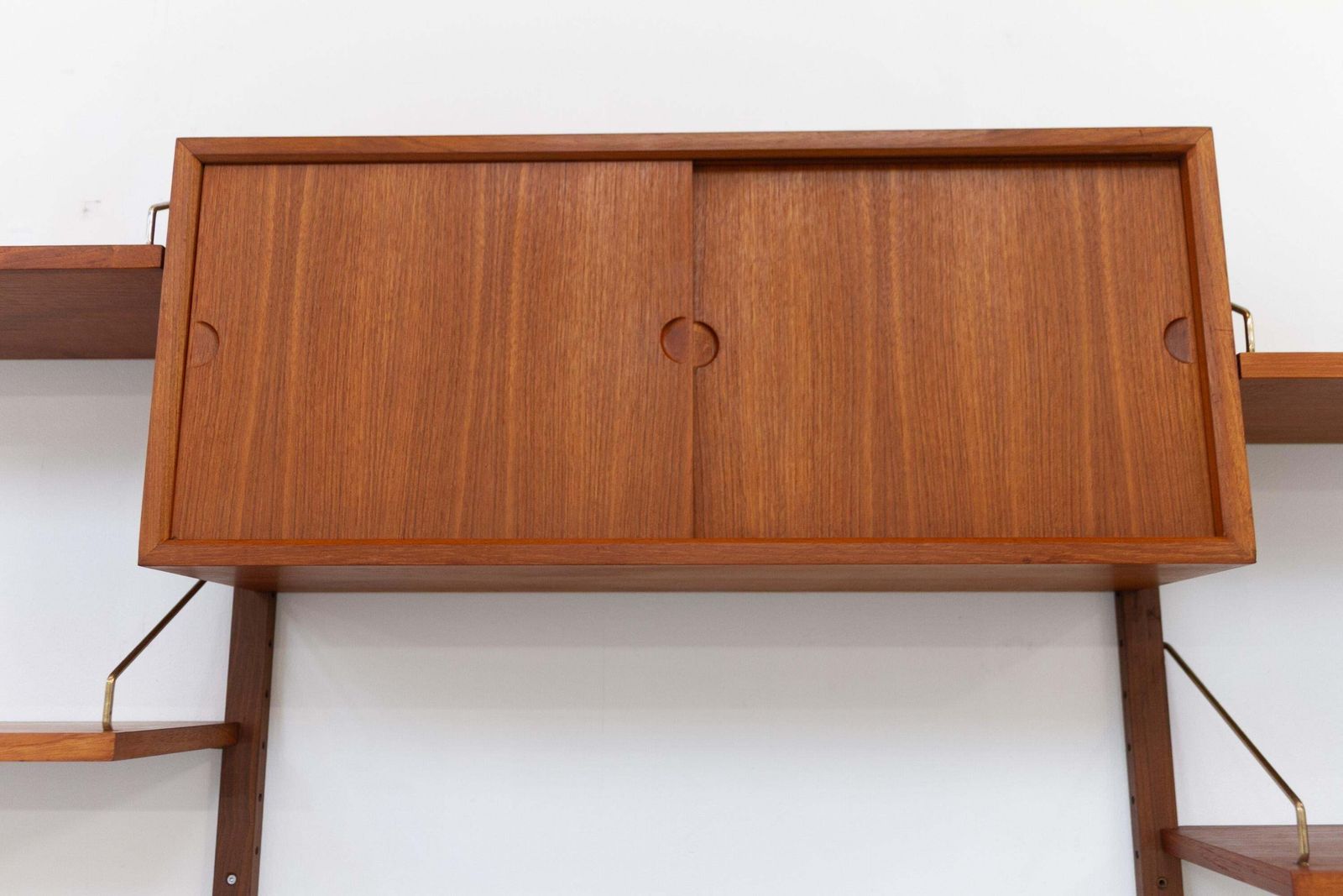 Danish 6 Bay Modular Teak Corner Wall Unit By Poul Cadovius For Cado, 1960s. photo buy