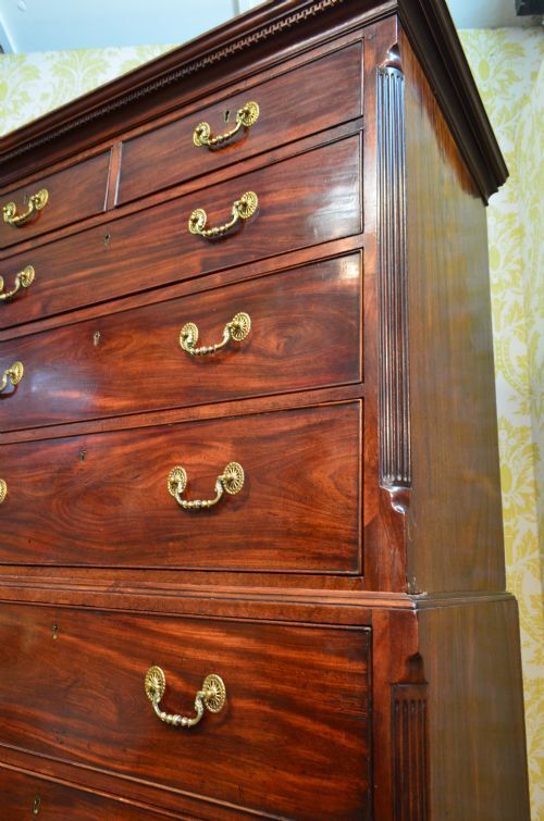 Beautiful George III Mahogany Chest On Chest photo buy