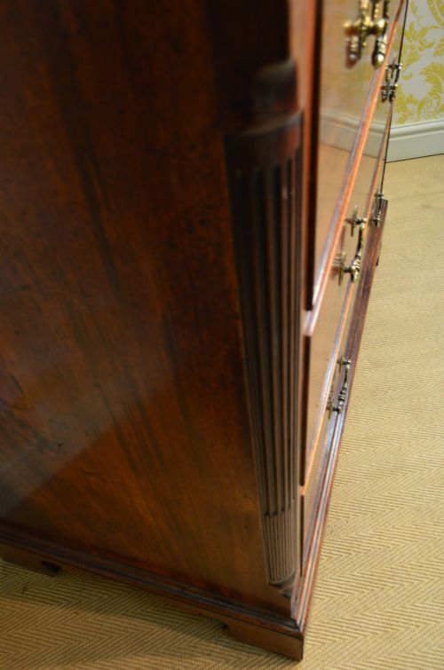 Furniture Beautiful George III Mahogany Chest On Chest photo