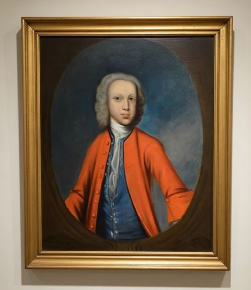 English School 18th Century Portrait Of A Young Man