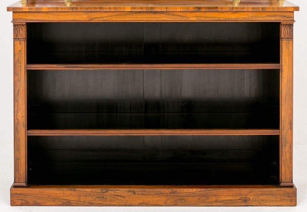 William IV Bookcase In Rosewood Open Front 19th Century Antique photo 4140.0