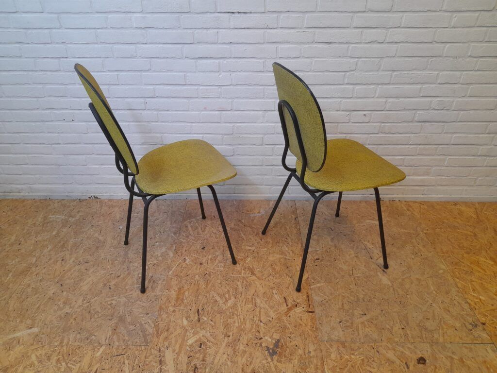 Pair Of French Diner Chairs Fyfties photo for sale