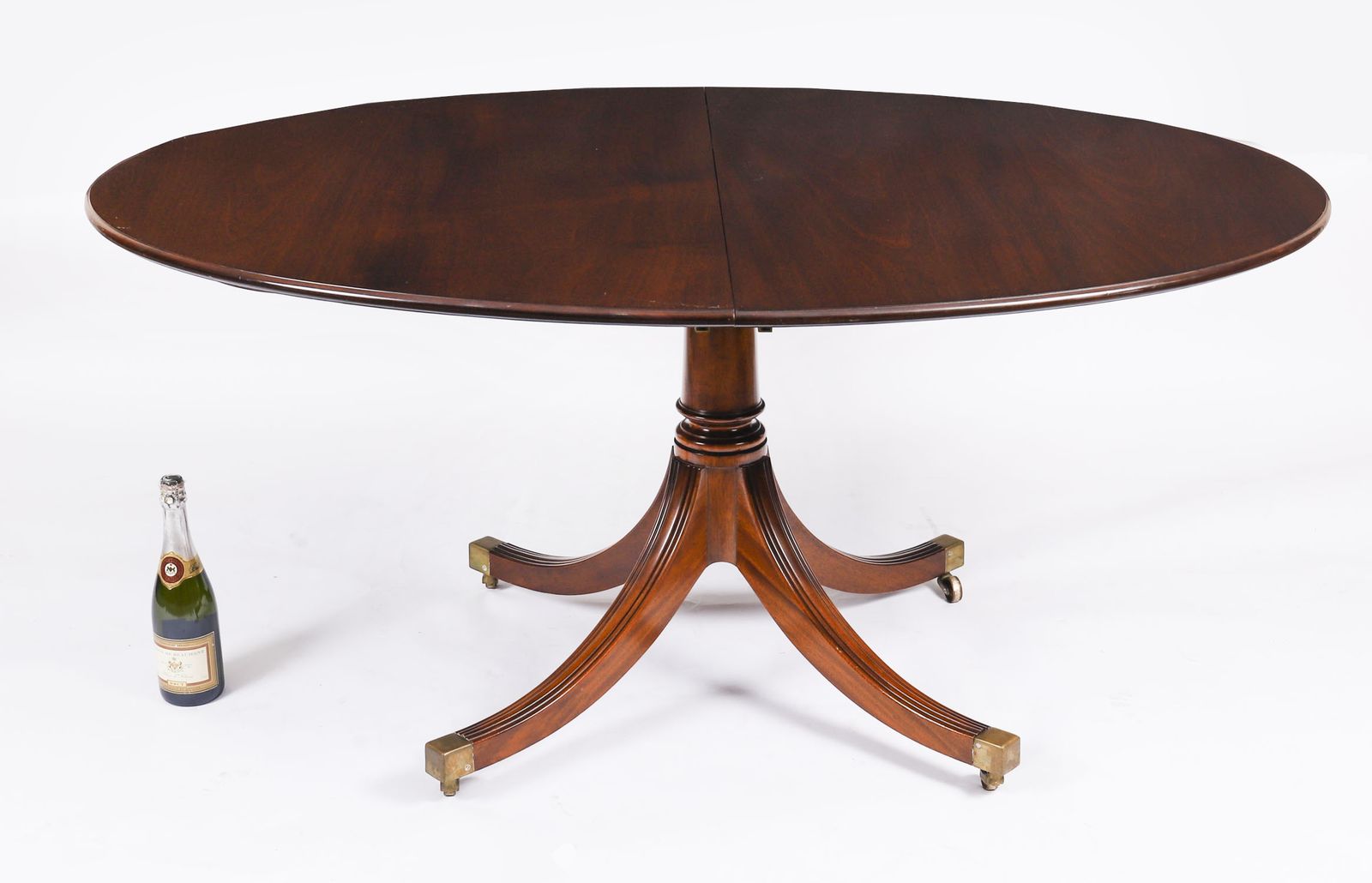 photo vintage William Tillman Oval Regency Revival Dining Table Set 20th C