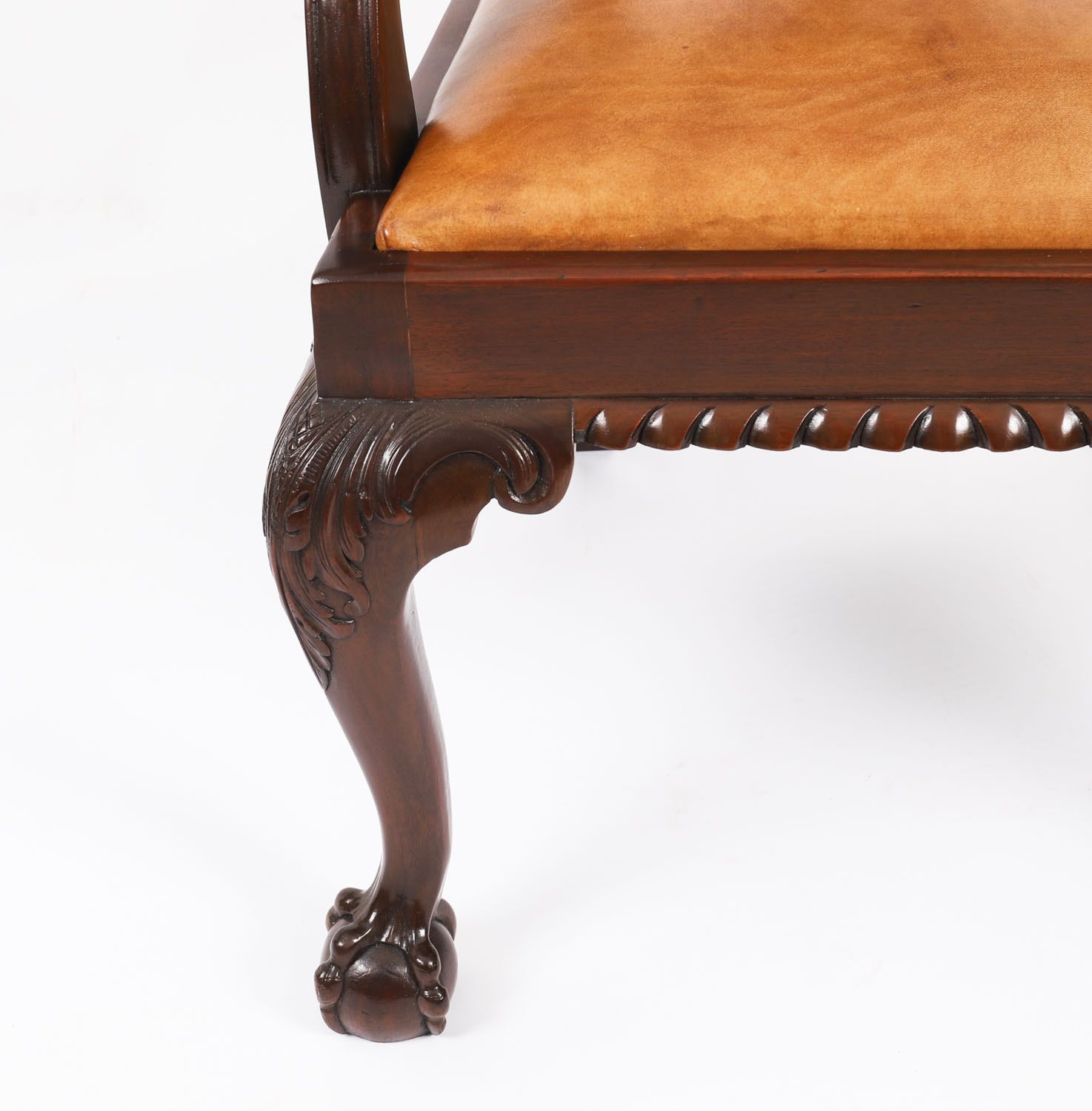 Antique Set Of 12 Mahogany Chippendale Dining Chairs Circa 1900 photo vinterior