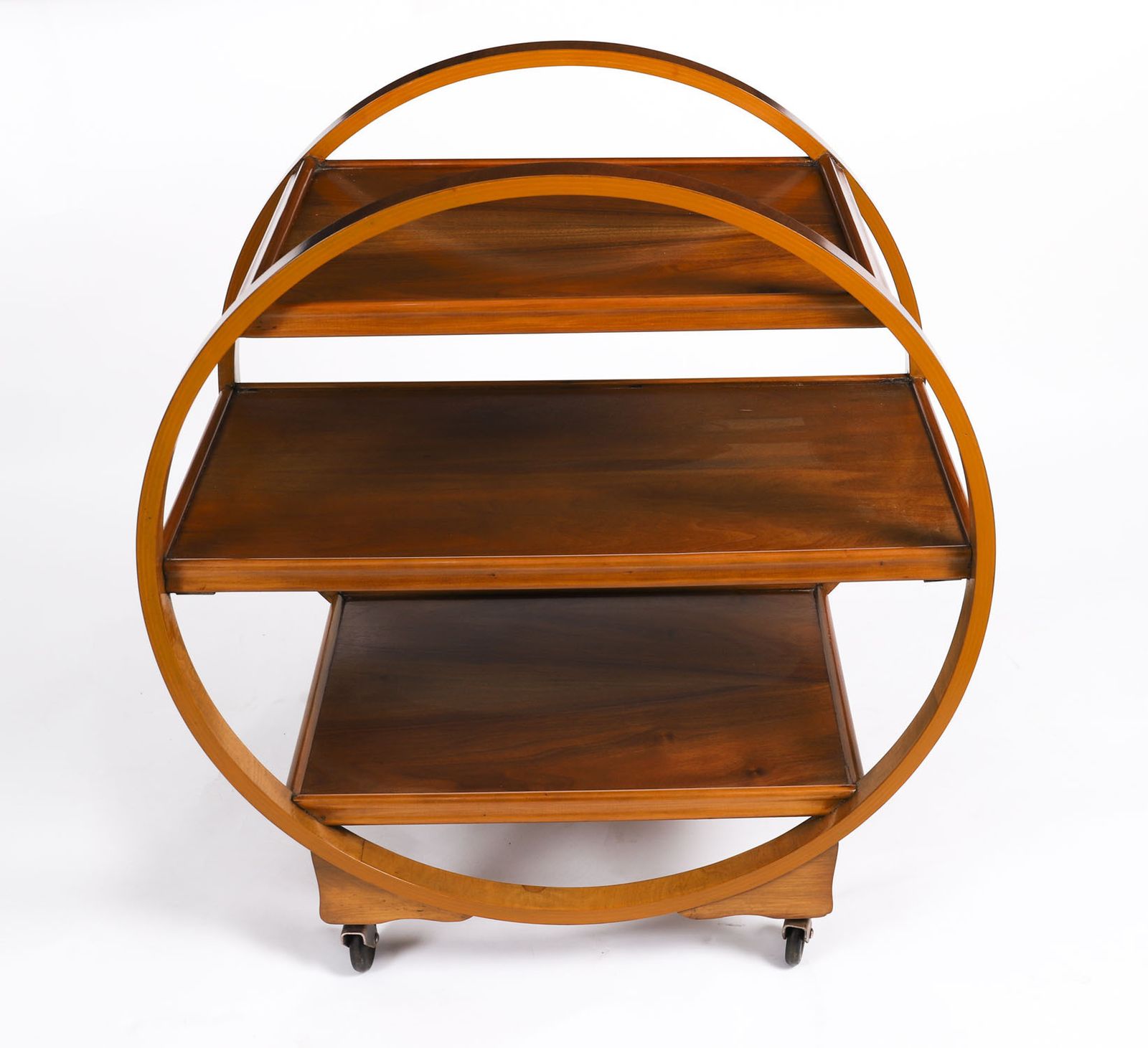 Art Deco  Figured Walnut Serving Trolley C.1920 20th C photo Furniture