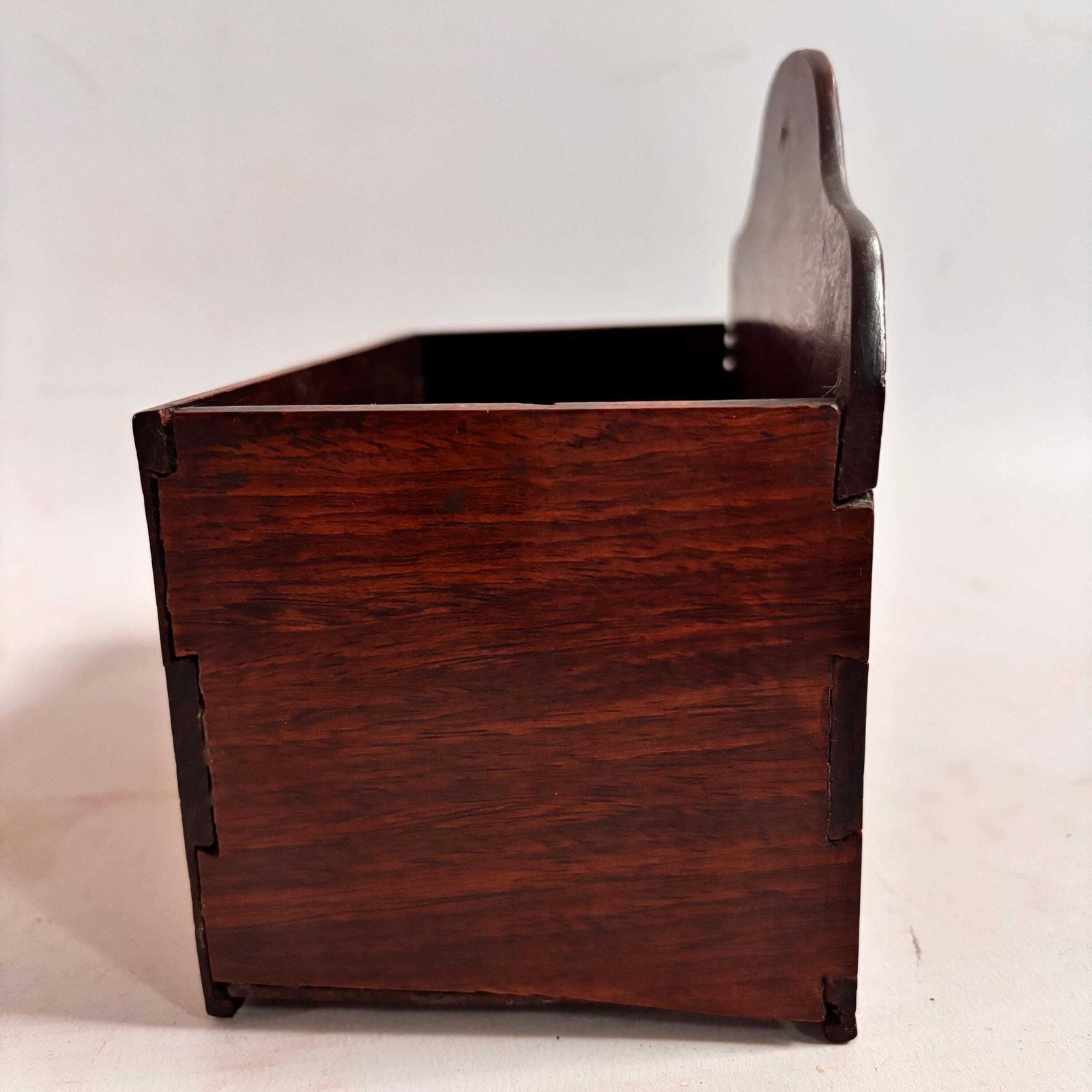 photo vintage Antique English Marquetry Wall Letter Rack – “For Post” Late Victorian / Edwardian | C.1890–1910