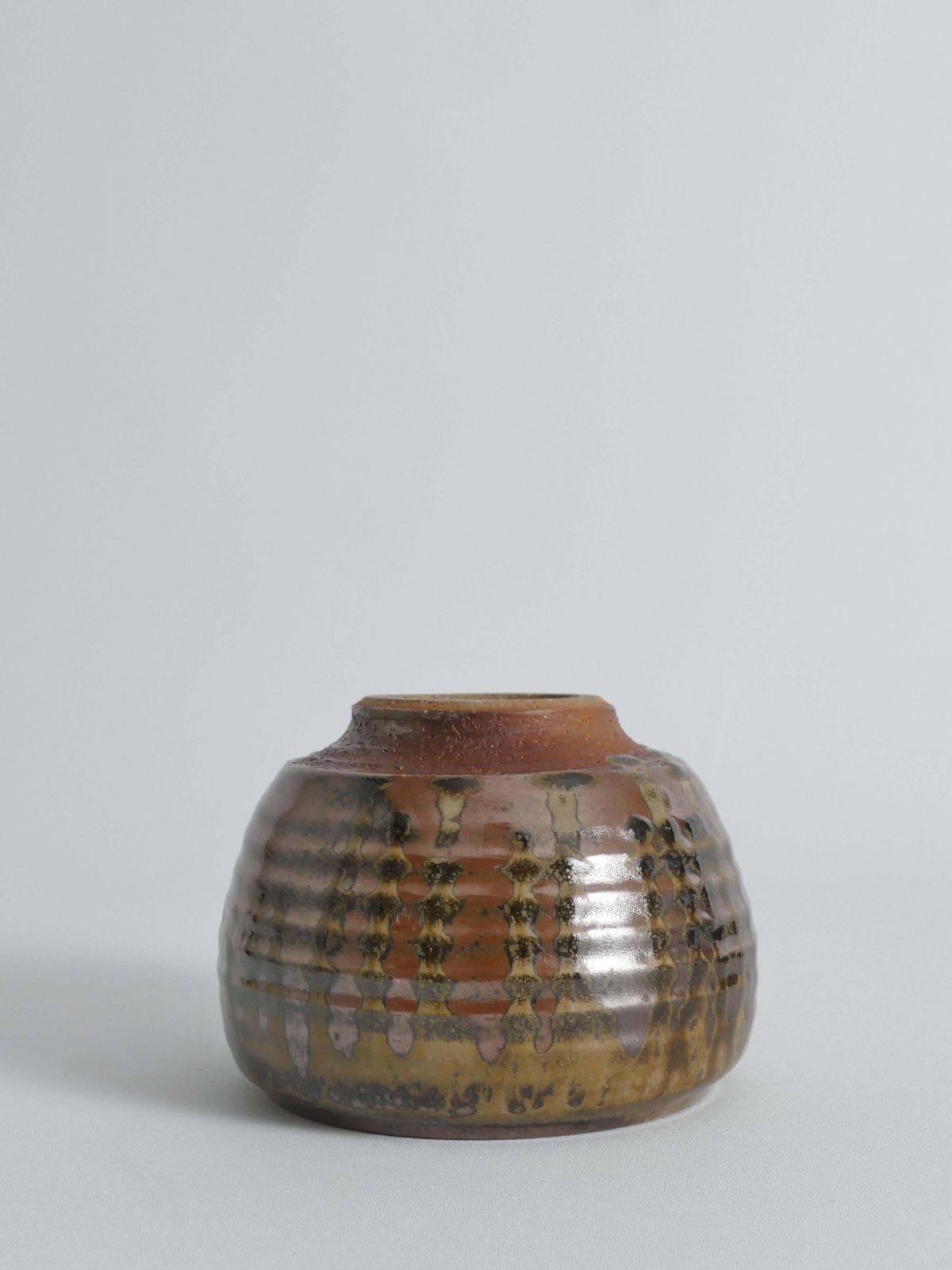 photo buy Midcentury Modern Stoneware Bowl Dripping Motif In The Style Of Margaret Rey