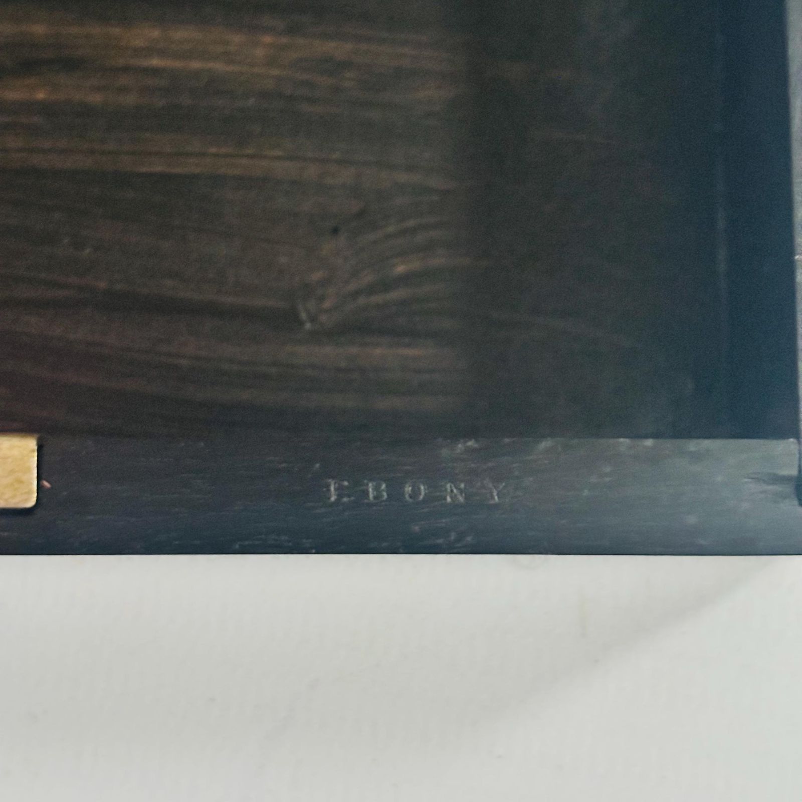 Rare 1910 Antique Wood Keepsake Box | Collector's Item |Trinket/Jewellery Box | Marked 'Ebony' photo vintage