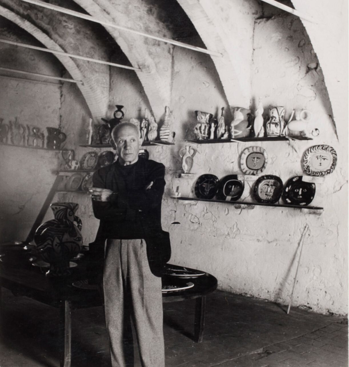 1225.0 A 1948 Framed Lithographic Plate From The Limited Edition “Ceramiques De Picasso” photo