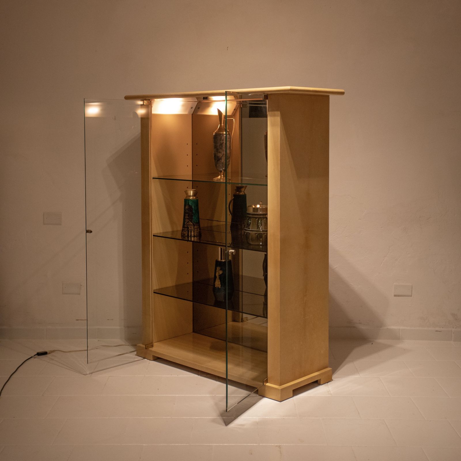 Parchment Cabinet By Aldo Tura For Tura Milano photo vinterior