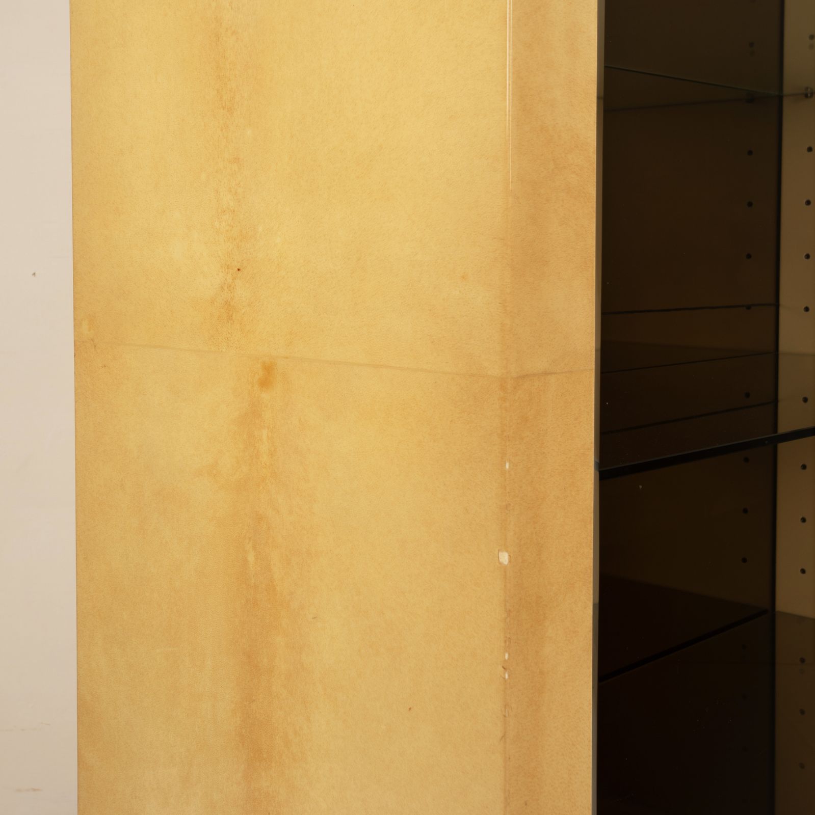 photo buy Parchment Cabinet By Aldo Tura For Tura Milano