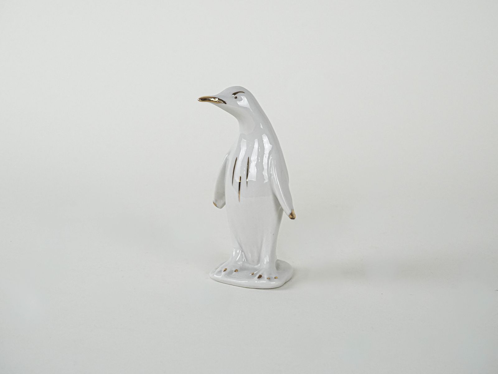 Porcelain Penguin Figurine, Italian Design, 1970s, Made In Italy photo 259.0