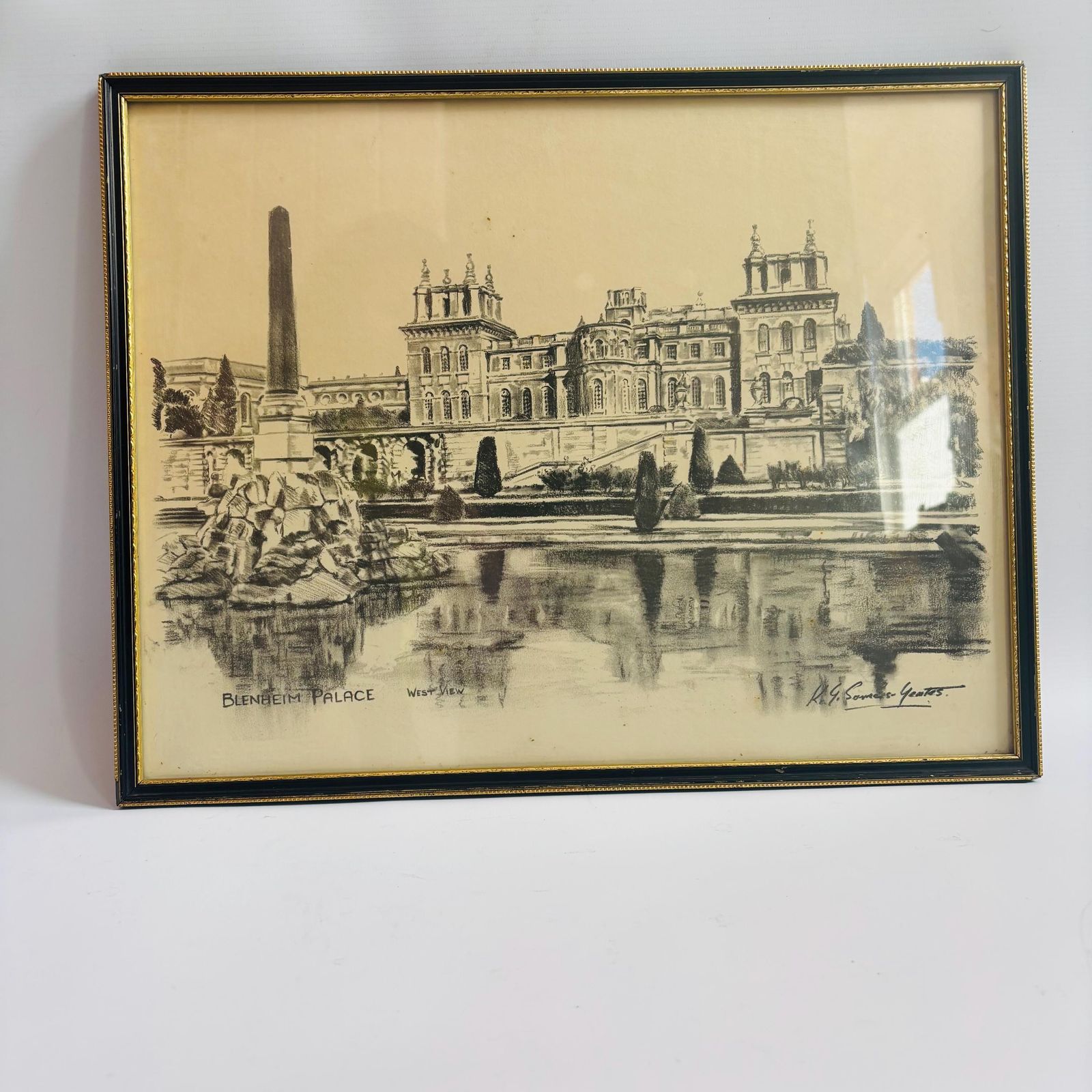 Art Deco Blenheim Palace Giclée Print By Kenneth Somers Yeates photo Art